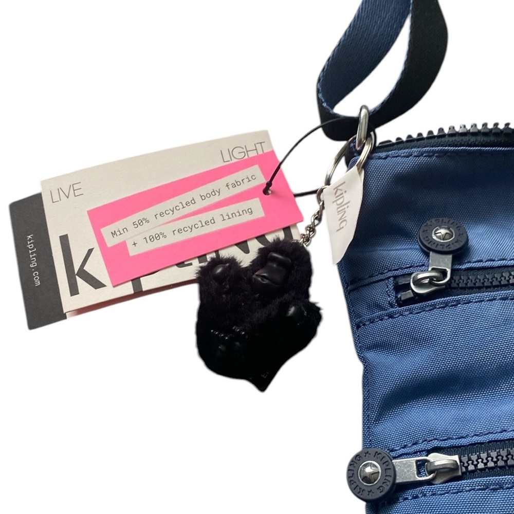 Kipling Keiko Blue Crossbody Mini Bag - Picture 6 of 11